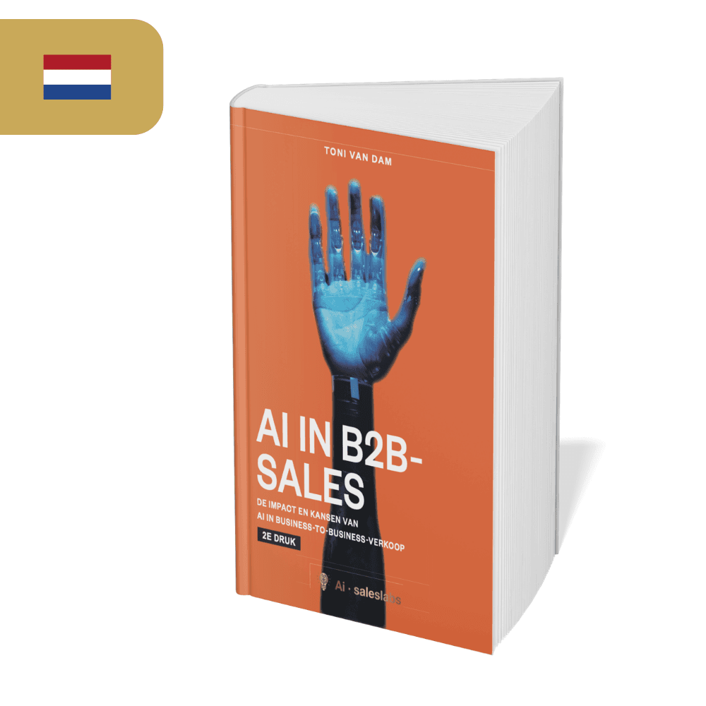 Omslag van het boek AI in B2B-sales, tweede druk